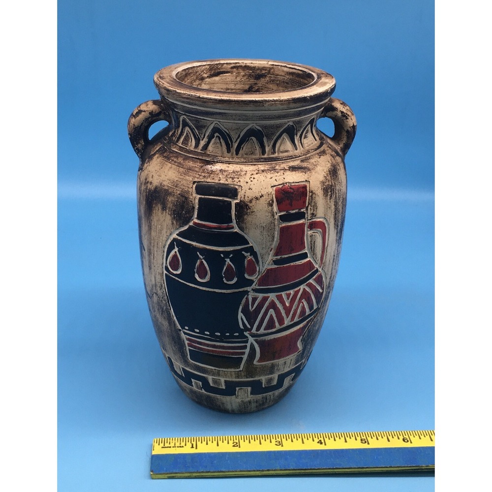 Vintage Egyptian Pharaoh Mid Century Vase - Picture 8 of 8